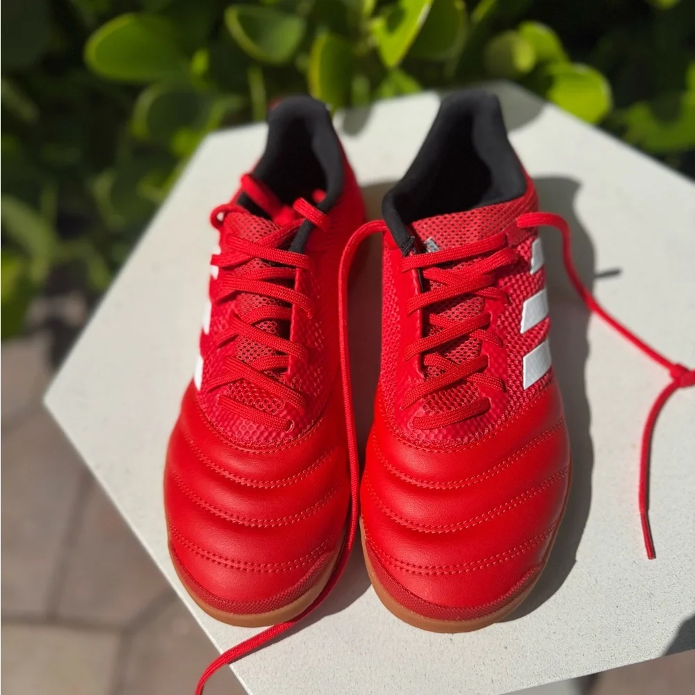 Adidas Kids Red Soccer Shoes - Picture 11 of 12